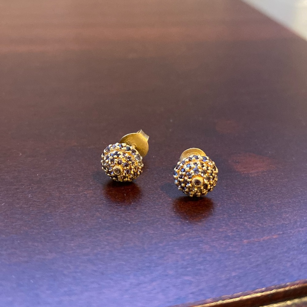 Iolite stud earrings
